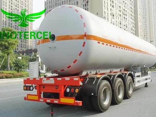 55000Ltr benzin tankı üç eksenli Lng yarı römork