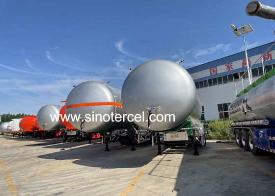 3Axle Yakıt Tankı Yarım Relye 30CBM-60CBM Su Tankeri Yarım Relye