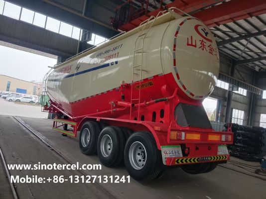 50000L toplu çimento yarı römork Weichai motoru çimento tankı römork