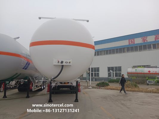 30CBM -60CBM Yarım Tanker Relye Pentan Yarım Relye 3 aks