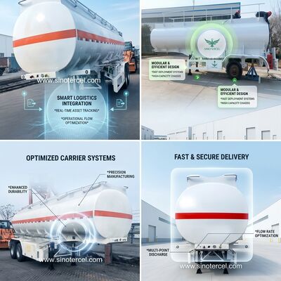 30000L-60000L Yarım Tanker Karavanı Lpg Yarım Karavan 3eksel/4eksel