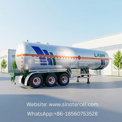 30CBM -60CBM Yarım Tanker Relye Pentane Yarım Relye 3 aks / 4 aks