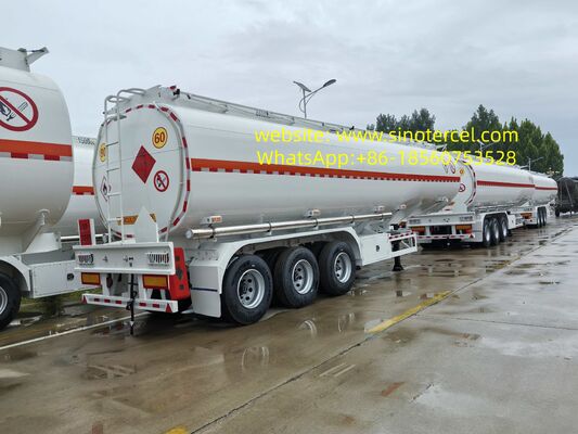 Yarım Tanker Relye Pentane Yarım Relye 3 aks 30CBM -60CBM Malzeme özelleştirilebilir