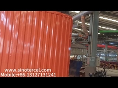 Sarı kapalı kutu iki yan kapılı arka çift kapılı yarı römork 30-50 ton